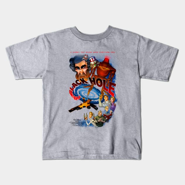 Classic Space Adventure Kids T-Shirt by jon